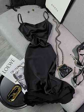 Жіноче романтичне елегантне плаття шовк Чорний, 44/46 Одеса