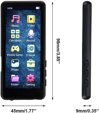 MP4-плеер MP3-плеер Mahdi M9 Bluetooth 5.0 сенсорный экран 3.5-дюймовый 8 ГБ Hi-Fi музыкальный плеер FM-радио электронная книга Днепр - изображение 4