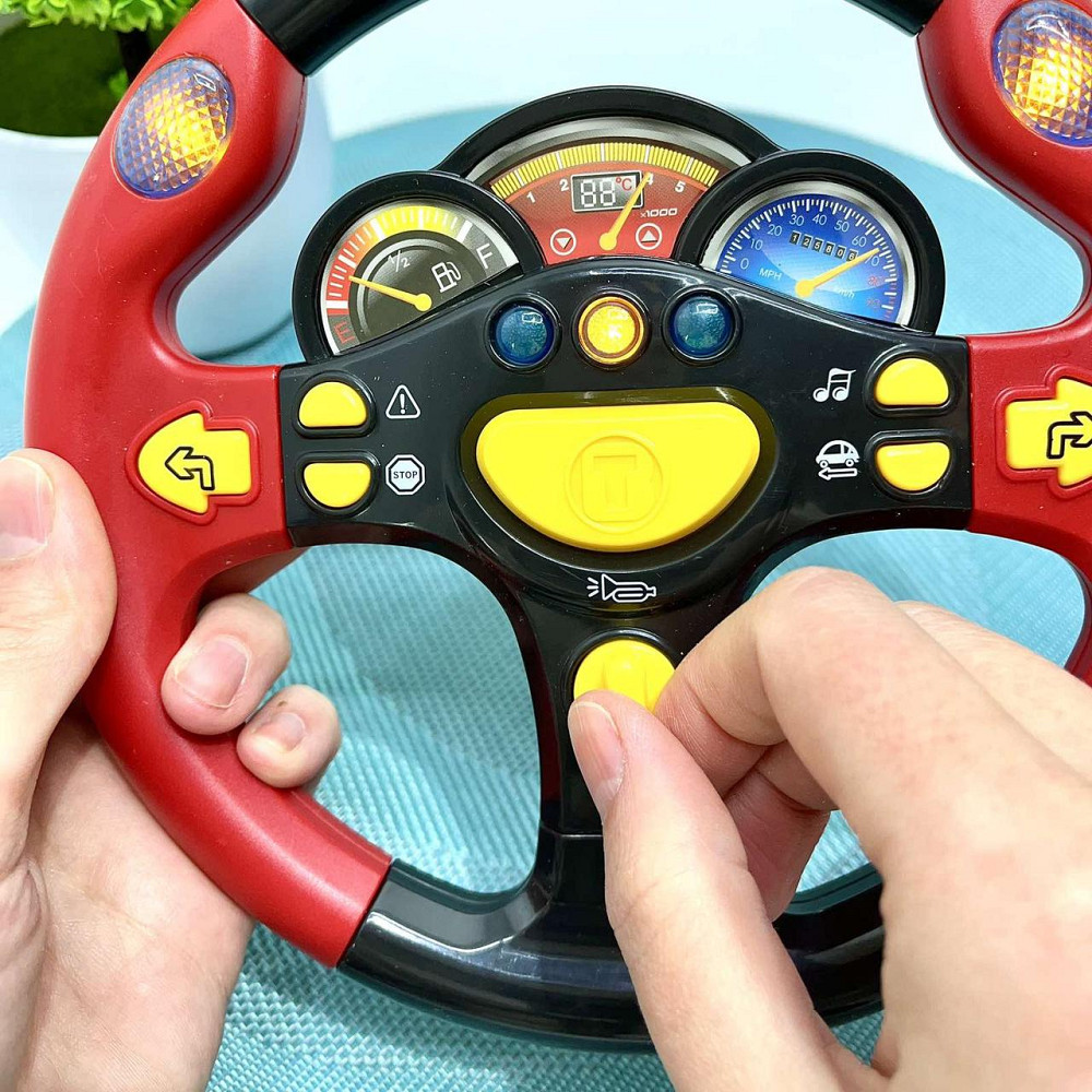 Руль музичний Limo Toy українська озвучка Червоний (7737 UK) Чернігів - фото 3