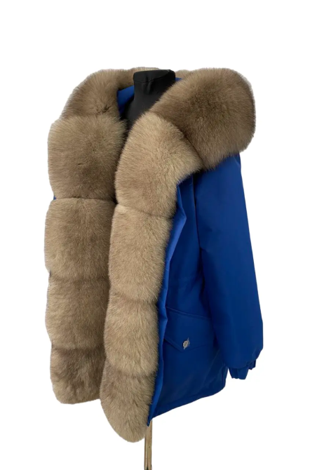 Парка зимова жіноча з максимум хутра Електрик р 60 95см Харків - фото 1