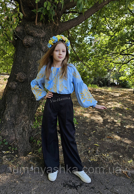 Вышиванка натуральная  для девочки с колосками Кривой Рог - изображение 4