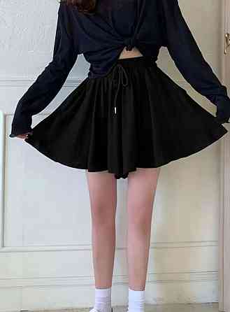 Женская удобная повседневная юбка-шорты мини двунитка Одесса