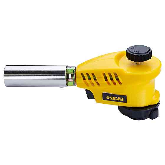 Sigma Горелка газовая с регулировкой пламени сверху и пьезоподжигом Ø20мм 153мм SIGMA (2901431) Коломыя