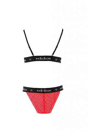 Комплект белья GLAMISS SET red/black S/M - Passion Sex Aura Киев