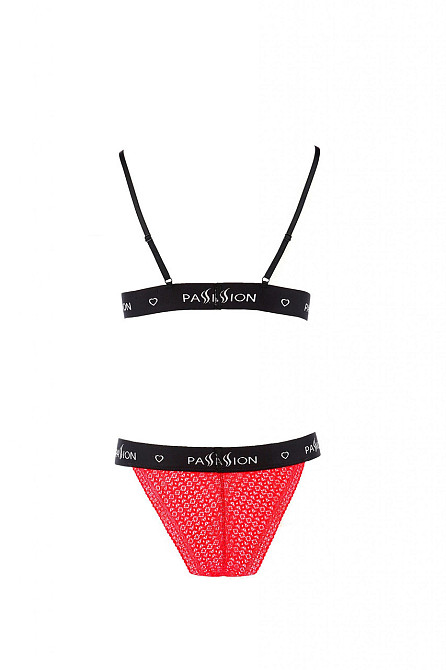 Комплект белья GLAMISS SET red/black S/M - Passion Sex Aura Киев - изображение 4