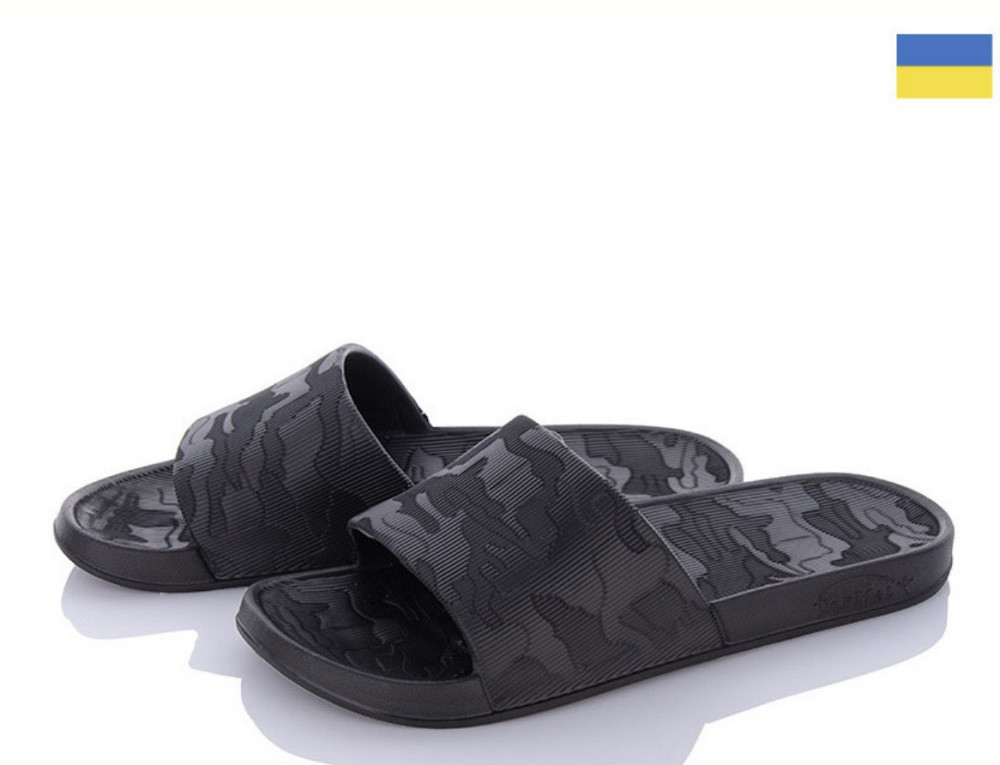 Мужские тапочки для душа басейна шлепанцы пена черные 42 Одесса - изображение 3