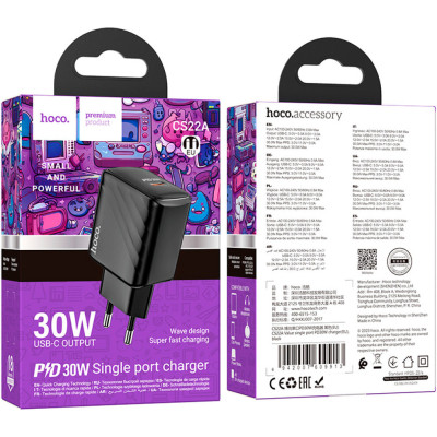 Зарядное устройство HOCO CS22A Value USB-C PD30W Black (6942007609913) Винница - изображение 6