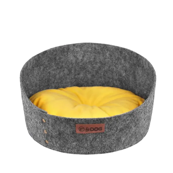 Лежанка ХайДог HiDOG Уют для собаки або кота сіра (40 х 40 х 22 см) Київ