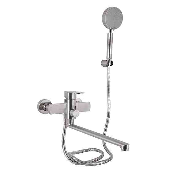 Змішувач для ванни Lidz Luna 005 (з душовим гарнітуром) (k35) LDLUN005NKS46093 Nickel Київ