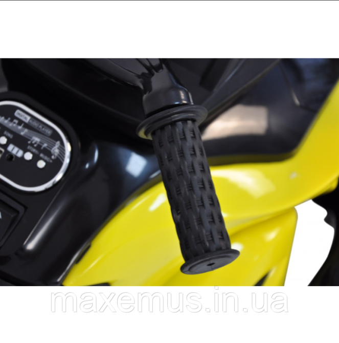 Электромотоцикл детский трицикл на аккумуляторе 3-х колесный SP-610 электрический мотоцикл для детей желтый Мостиська - фото 9