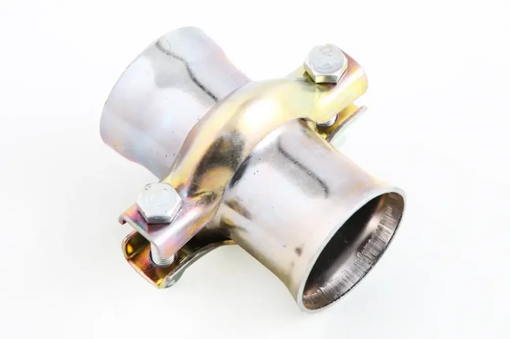 Хомут глушителя Ином. с патрубками 45мм МеталлШтамп Винница - изображение 1