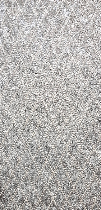 Шпалери вінілові на флізеліні Marburg Aura метрові смуги сіточкою структурні сіро-бежеві Київ - фото 2