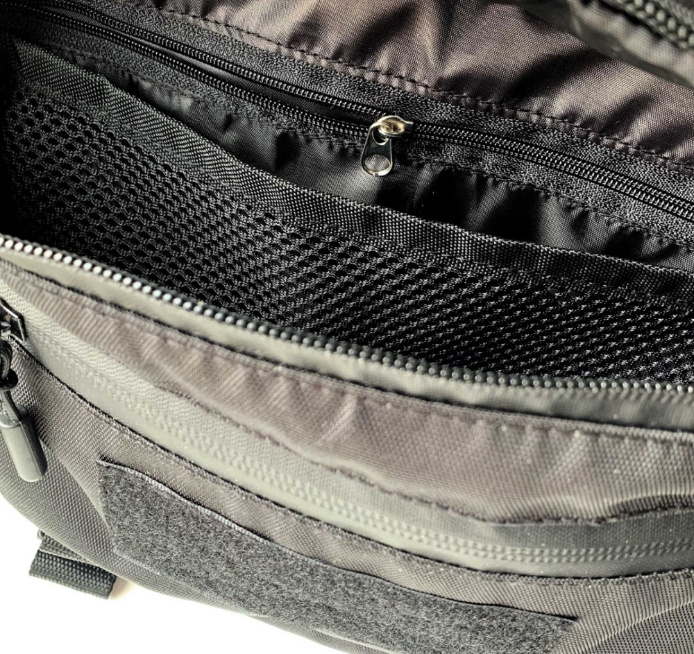 Тактична сумка бананка вологозахищена Чорного кольору. Харків - фото 5