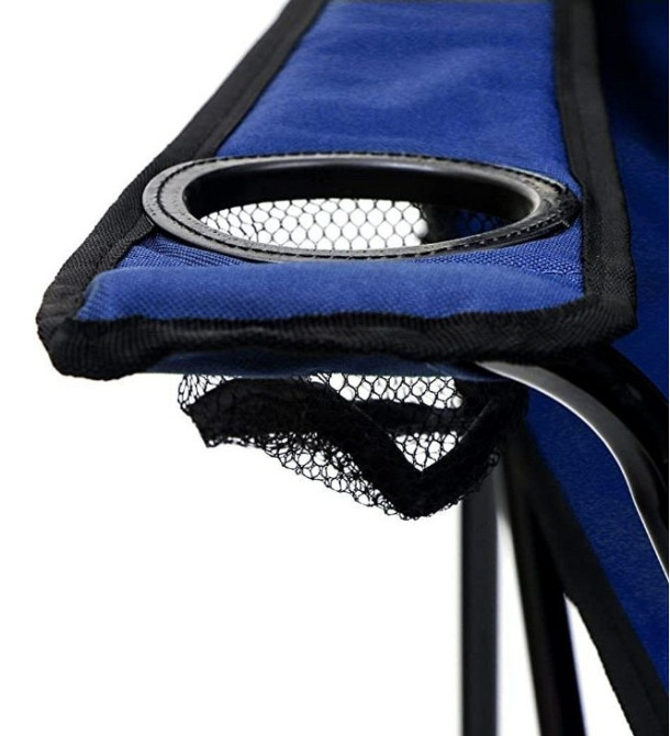 Крісло складане для кемпінгу (підлокітники, підсклянник, сидіння 40х40см, каркас-сталева труба, сумка для Одесса - изображение 3