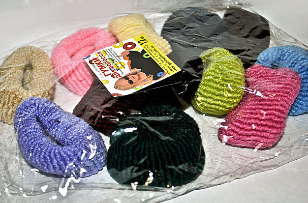 Гумки для волосся модні упаковка 12 шт Київ - фото 1