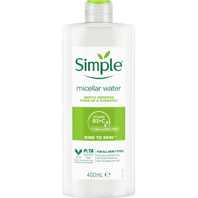 Мицеллярная вода Simple Micellar Water Vitamin B3+C 400 мл (8710908371509) Винница - изображение 1