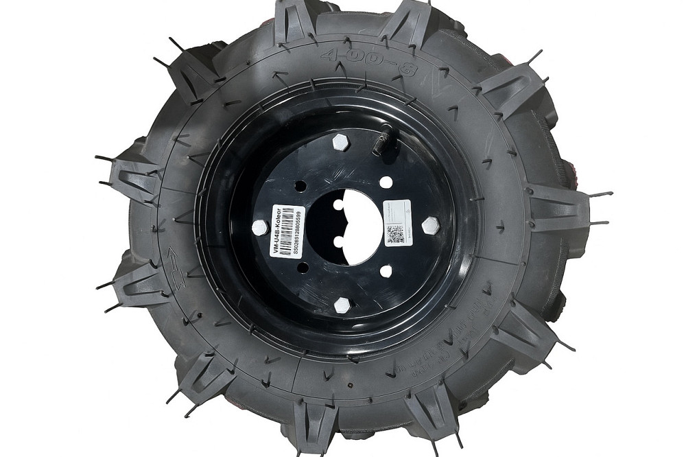 Колесо 4,00-8 ТТ мотоблок (в сборе) (под 4 болта, 4,85 кг) Мукачево - изображение 1