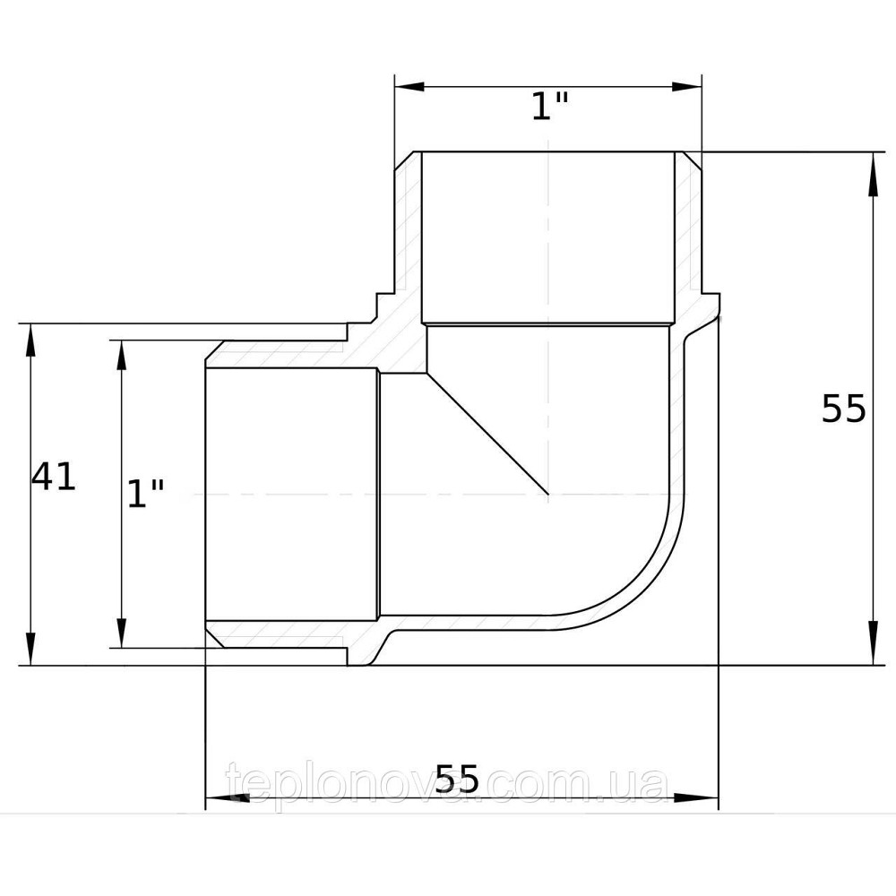Куточок нікельований 1| НР х 1| НР штампований А0131А(нк) VA Чернівці - фото 2