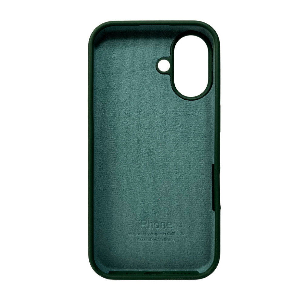 Чохол Silicone для Apple iPhone 16, зелений Київ - фото 5