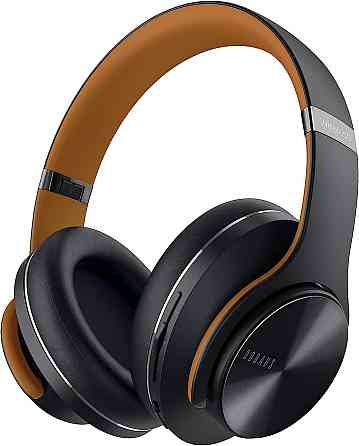 Bluetooth-наушники DOQAUS Over-Ear, 52 ч работы, Bluetooth 5.0, 3 EQ, HiFi, микрофон, черные/коричневые Киев