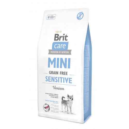 Корм сухий Brit Care Grain Free Mini Sensitive для собак мініатюрних порід з чутливим травленням з олениною 7 кг Київ
