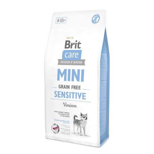 Корм сухий Brit Care Grain Free Mini Sensitive для собак мініатюрних порід з чутливим травленням з олениною 7 кг Київ - фото 1