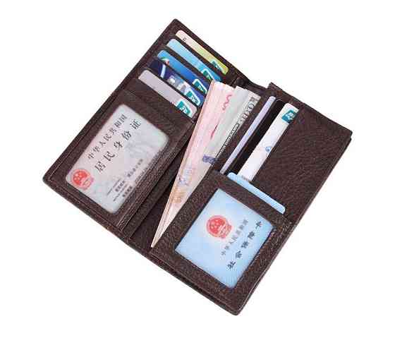 Гаманець чоловічий в гладкій шкірі Коричневий (Vintage) Київ