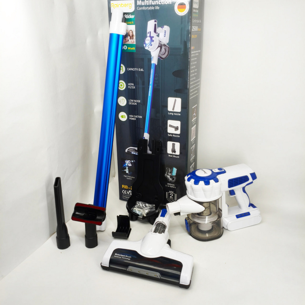 Мощный ручной вертикальный пылесос Rainberg RB-2301 2500Вт, Электрический вертикальный пылесос QD-21 Львов - изображение 6