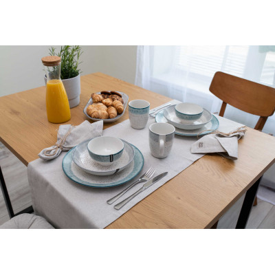 Салатник Ardesto Siena 11.5см, порцеляна, біло-блакитний (AR2914SWB) Вінниця - фото 3