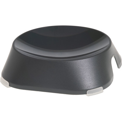 Посуд для котів Fiboo Flat Bowl миска з антиковзаючими накладками темно-сіра (FIB0094) Вінниця - фото 1