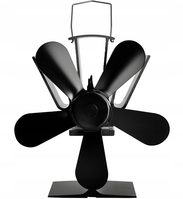 Каминный вентилятор 5-лопатевий из алюминия от 60°C до 345°C Kaminer (9596) Нововолынск - изображение 2