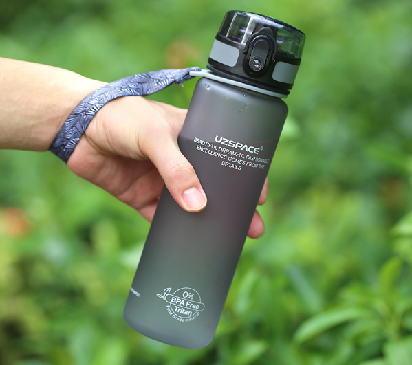 Спортивная бутылка UZSPACE 650 мл с фильтром и ремешком Киев - изображение 7