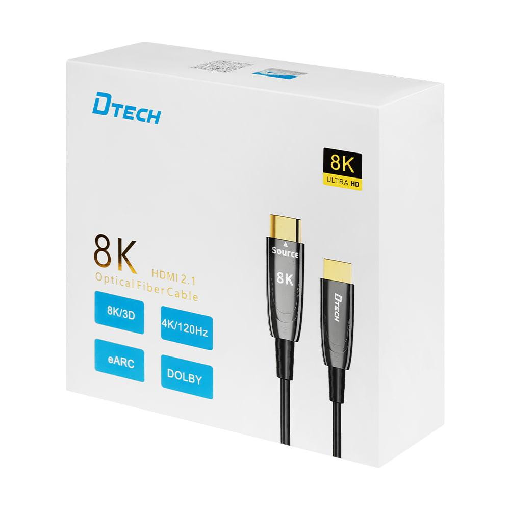 Кабель оптичний HDMI 2.1 100m Dtech DT-HOF8100 (74-00140) Київ - фото 16