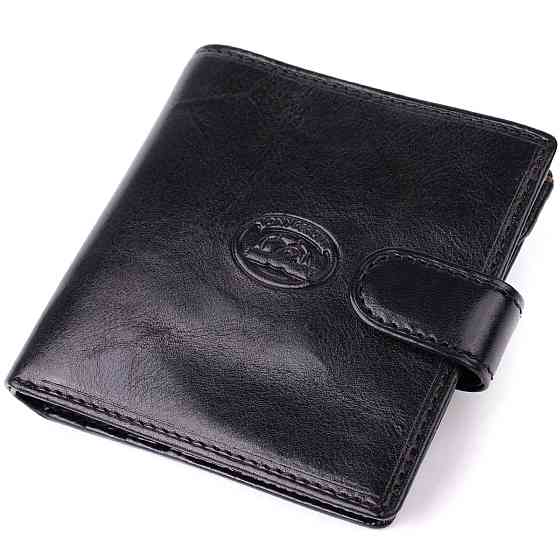 Стильный кошелек унисекс из глянцевой натуральной кожи Tony Perotti 20885_1 (1256 nero) Черный Киев