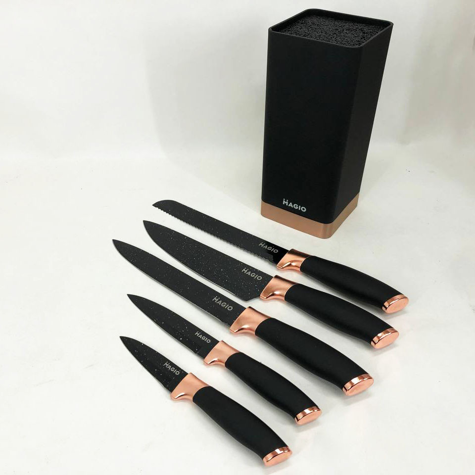 Набір ножів красивий та універсальний Magio MG-1092, Набір литих ножів для кухні, Бюджетні кухонні ножі YC-63 Львів - фото 1