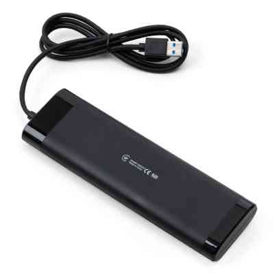 Концентратор Vinga USB3.0 to 7*USB3.0 1m cable with Switch and Power Adapter (VHA3A7B) Винница
