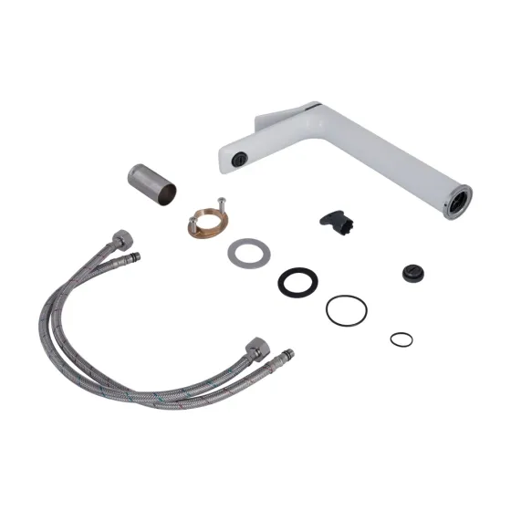 Змішувач для раковини високий Qtap Presto QTPRE269CRW45577 Chrome/White хром/білий Київ