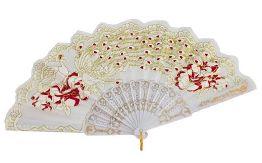 Віяло ажурний білий Павичі Київ - фото 1