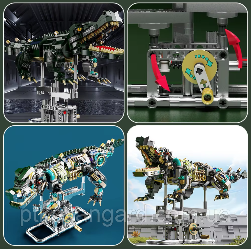 Конструктор крокодил механічний 996 деталей 13056 Хмельницький - фото 4