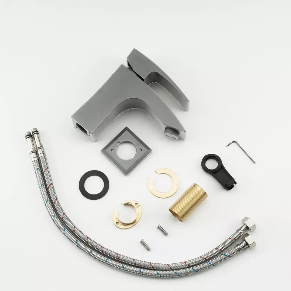 Змішувач для умивальника GAPPO G1007-91 графіт Київ - фото 3