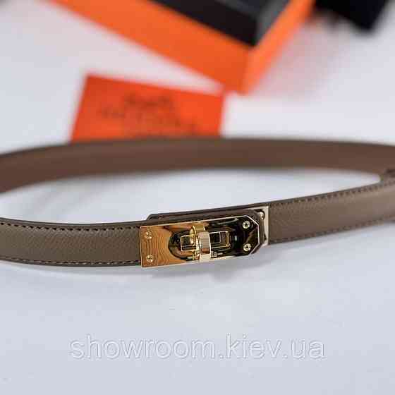 Тонкий жіночий ремінь (280-1) тауп Київ