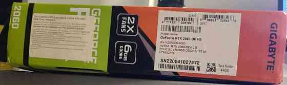 Видеокарта: RTX 2060 G6 Gigabyte.Відеокарта RTX 2060 6G від GIGABYTE. Киев