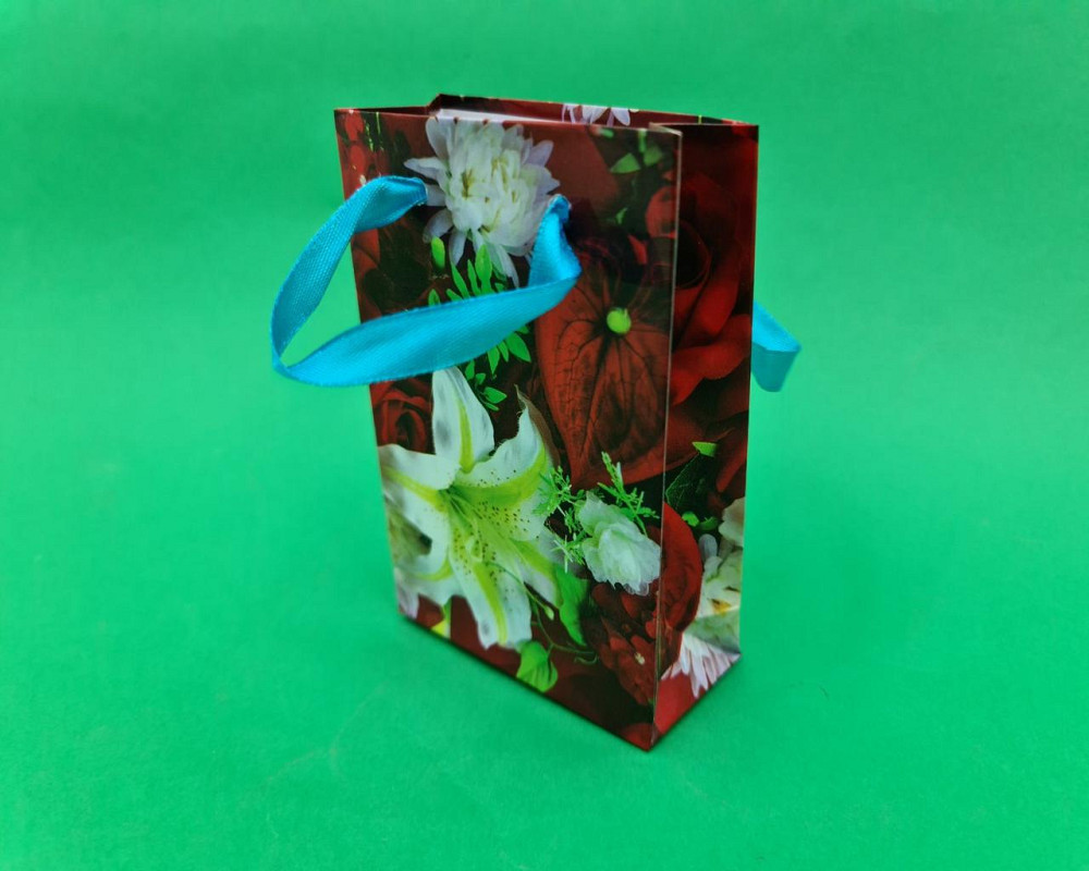 Пакет бумажный подарочный  МИНИ 8*12*3.5 арт06 (12 шт) Харьков - изображение 1