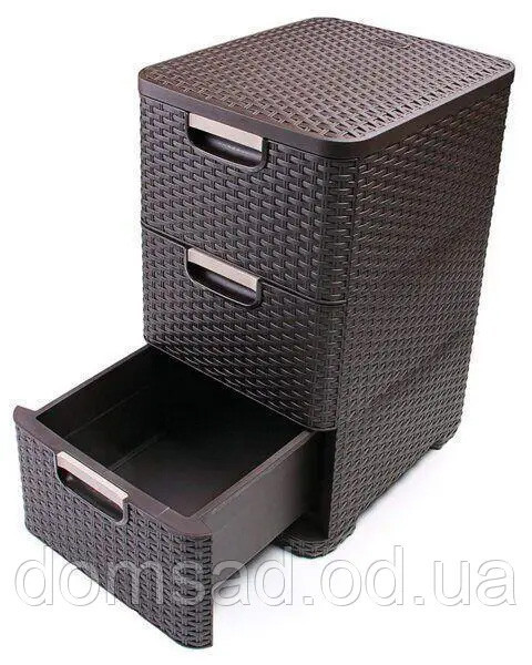 Комод пластиковий "BRILLIANT" 3 ящики 63х38х33 Efe plastics Одеса - фото 2