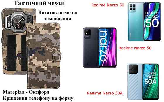 Тактический чехол для OPPO Reno2, OPPO Reno2 Z, крепится к снаряжению на липучке Киев