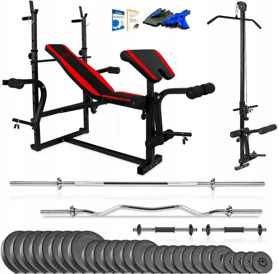 Тренажер Xylo Siłownia 178Kg Zestaw Лавка+Гриф+Obciążenia Киев