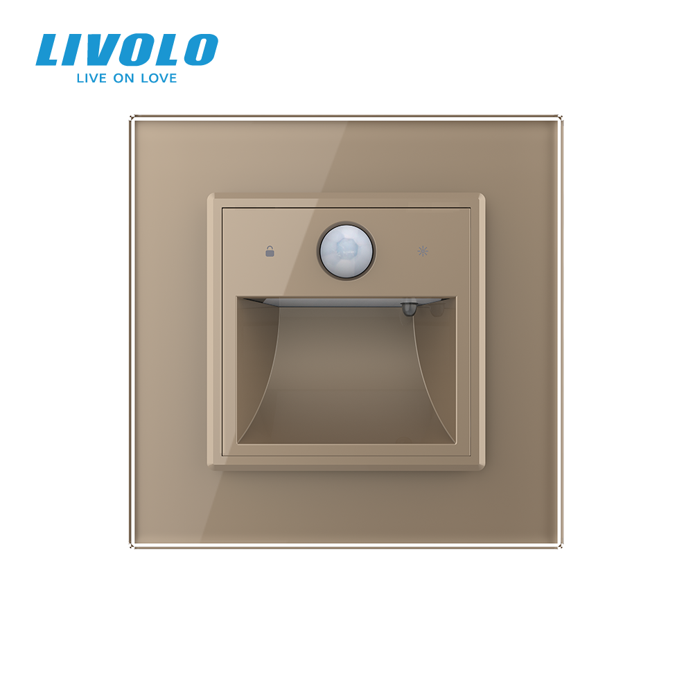 LIVOLO Прохідний світильник для сходів з датчиком руху, підсвітка підлоги LIVOLO золотий матове Коломыя - изображение 4