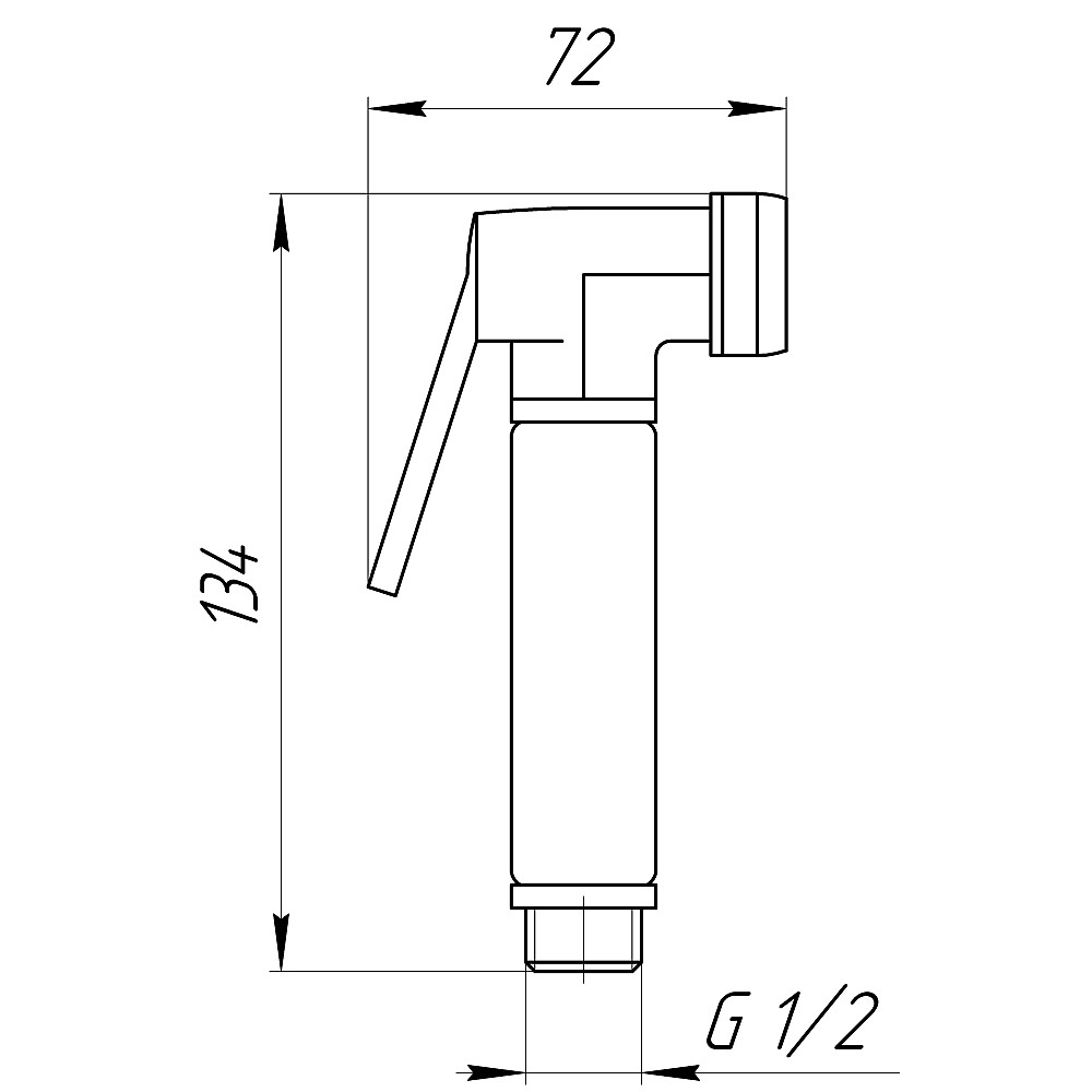 Душова гігієнічна стоп-лійка Globus Lux S-177 Тернопіль - фото 4