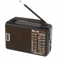 Радіоприймач GOLON RX-608 портативний з потужним динаміком, FM/AM/SW, USB/TF, акумуляторний Одеса - фото 4