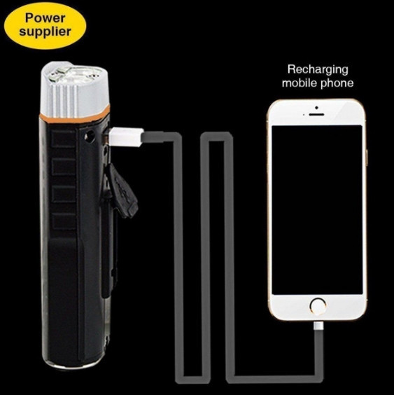 Велофара 3 в 1 PowerBank UltraFire Multifunctional Bicycle Light M48A Винница - изображение 6